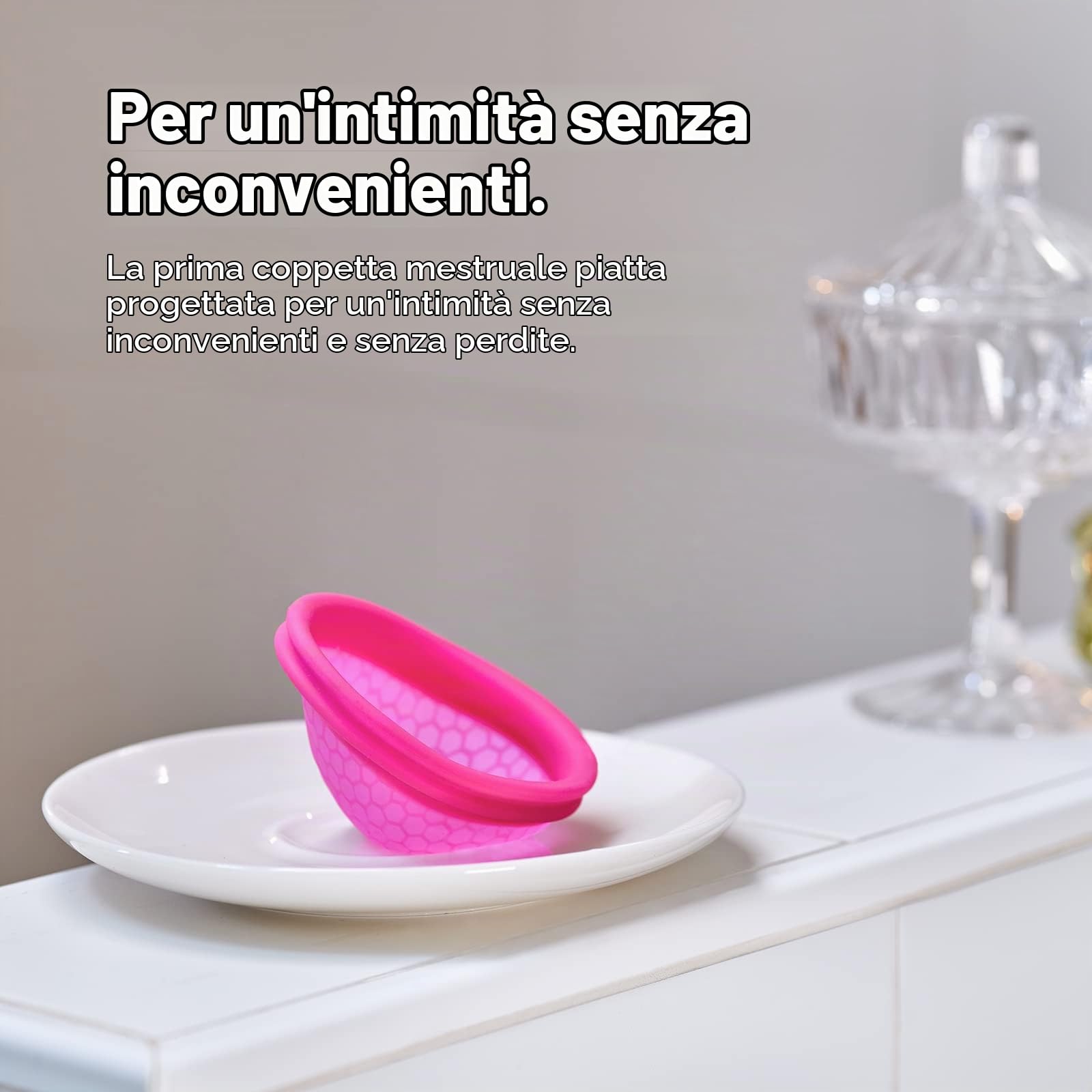 intimina-ziggy-cup-coppetta-mestruale-piatta-riutilizzabile image 2