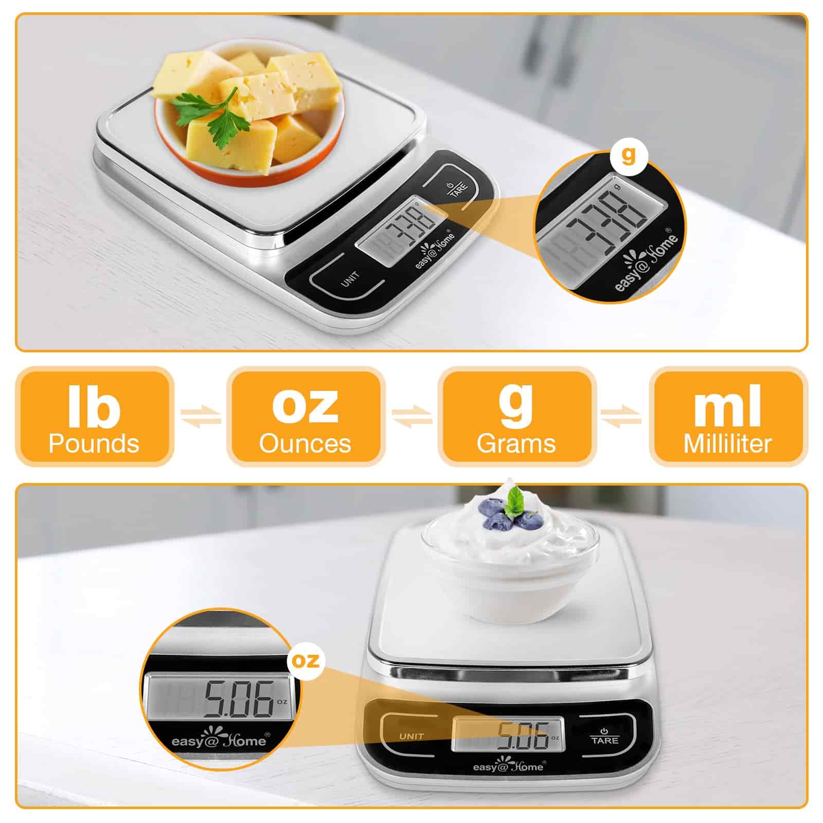 easy-home-digital-kitchen-scale-bilancia-da-cucina-digitale image 4