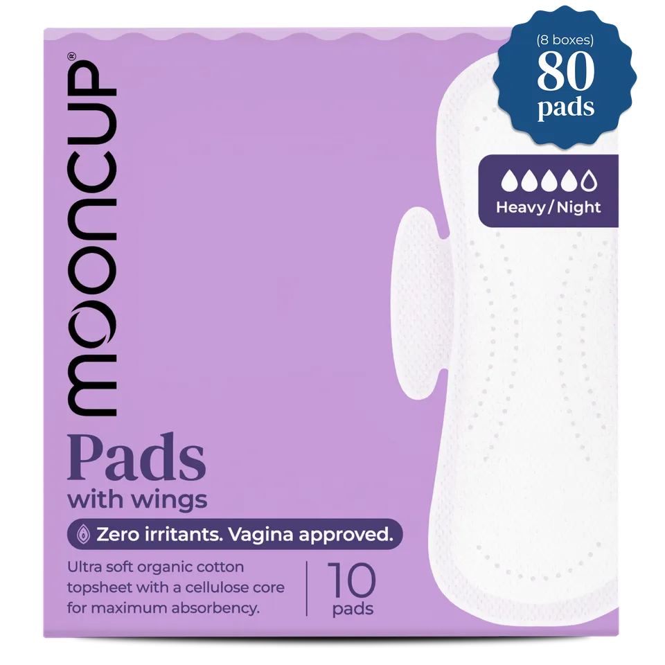 mooncup-restock-pack-80-assorbenti-heavy-notte-con-ali image 1