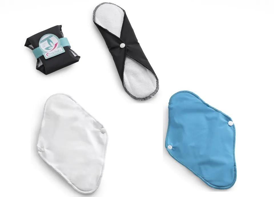 mamicup-mamipad-assorbenti-lavabili-notte-4-pezzi-wet-bag image 1