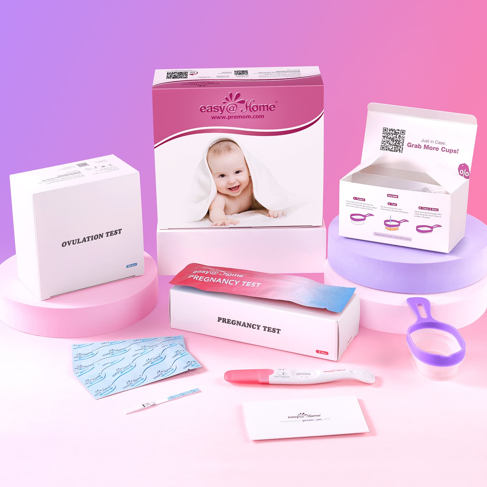 premom-easy-home-kit-test-ovulazione-e-gravidanza-con-bicchierini-pieghevoli image 7