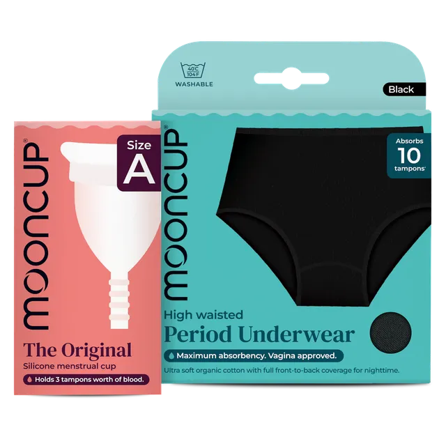 mooncup-reusable-bundle-mutanda-mestruale-high-waist-coppetta-original image 1