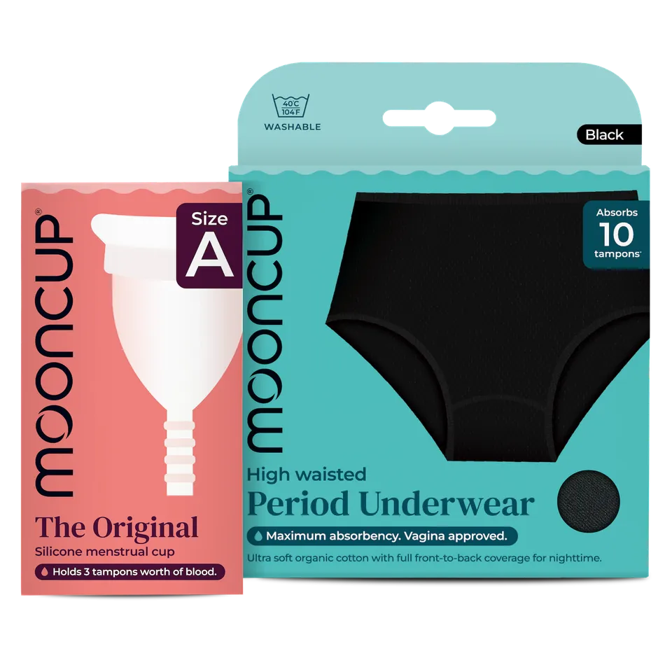 mooncup-reusable-bundle-mutanda-mestruale-high-waist-coppetta-original image 1