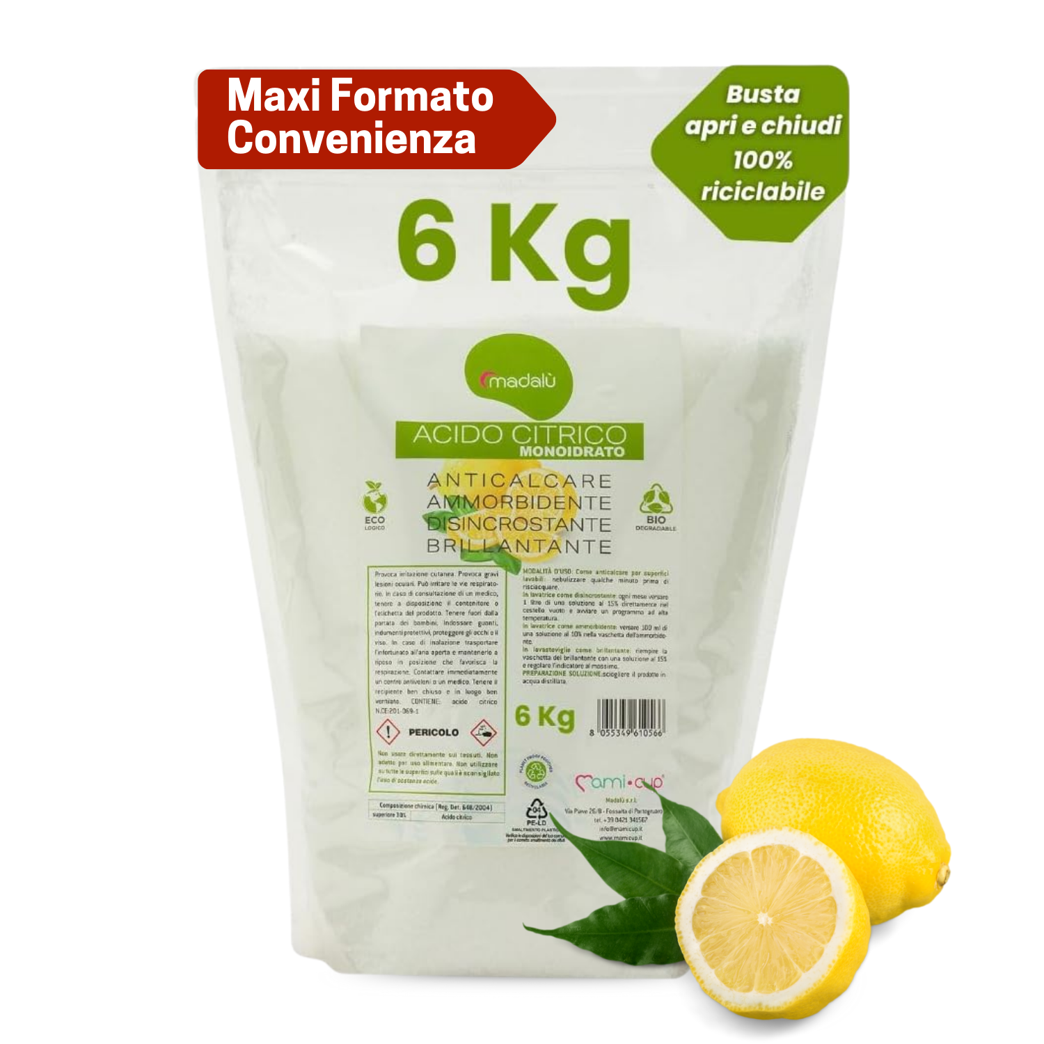 mamicup-acido-citrico-in-polvere-per-pulizie-naturali-6-kg-anticalcare-e-disincr image 1