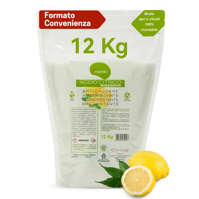 mamicup-acido-citrico-in-polvere-per-pulizie-naturali-12-kg-formato-famiglia-ant image 1