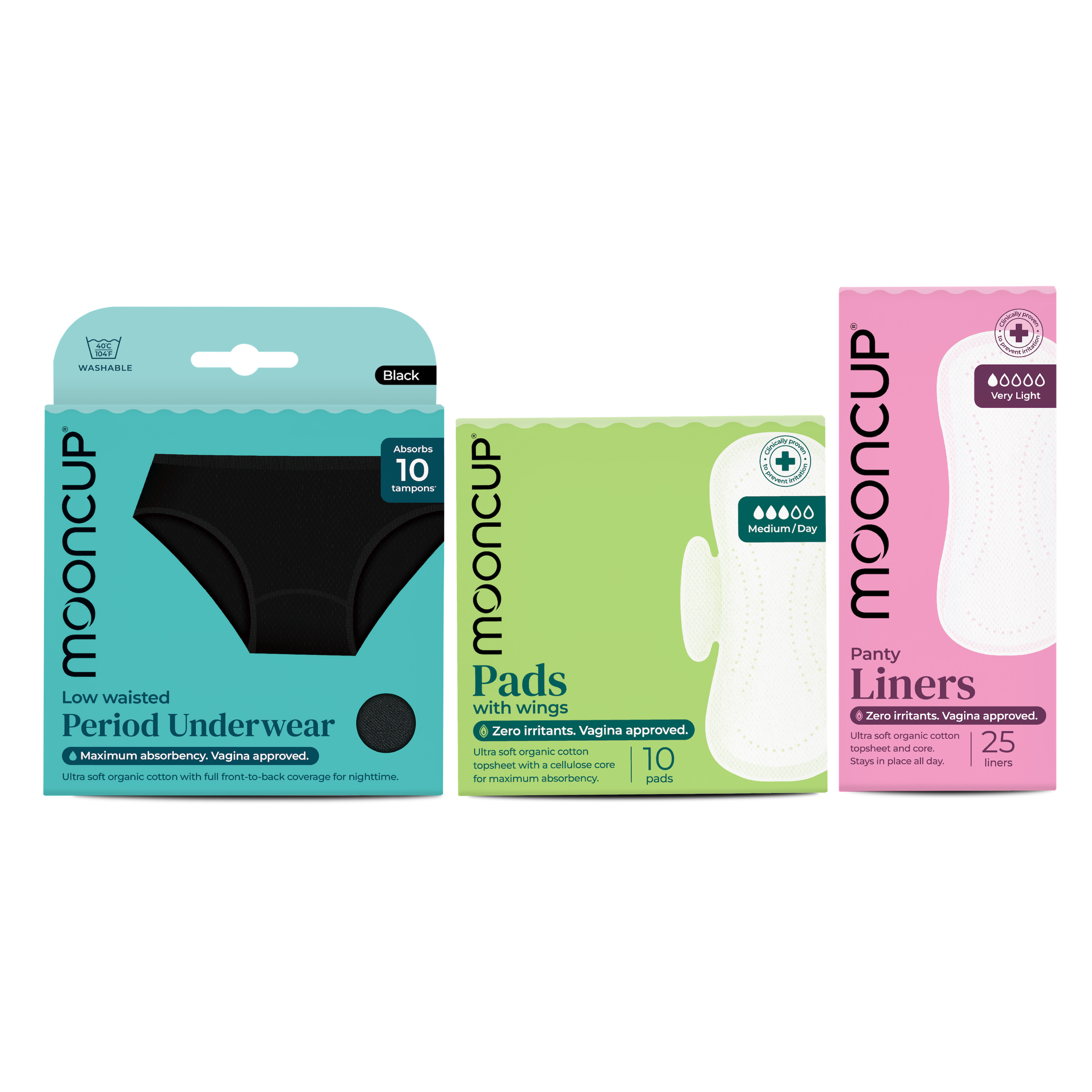mooncup-free-flow-bundle-slip-assorbente-vita-bassa-assorbenti-e-salvaslip image 1