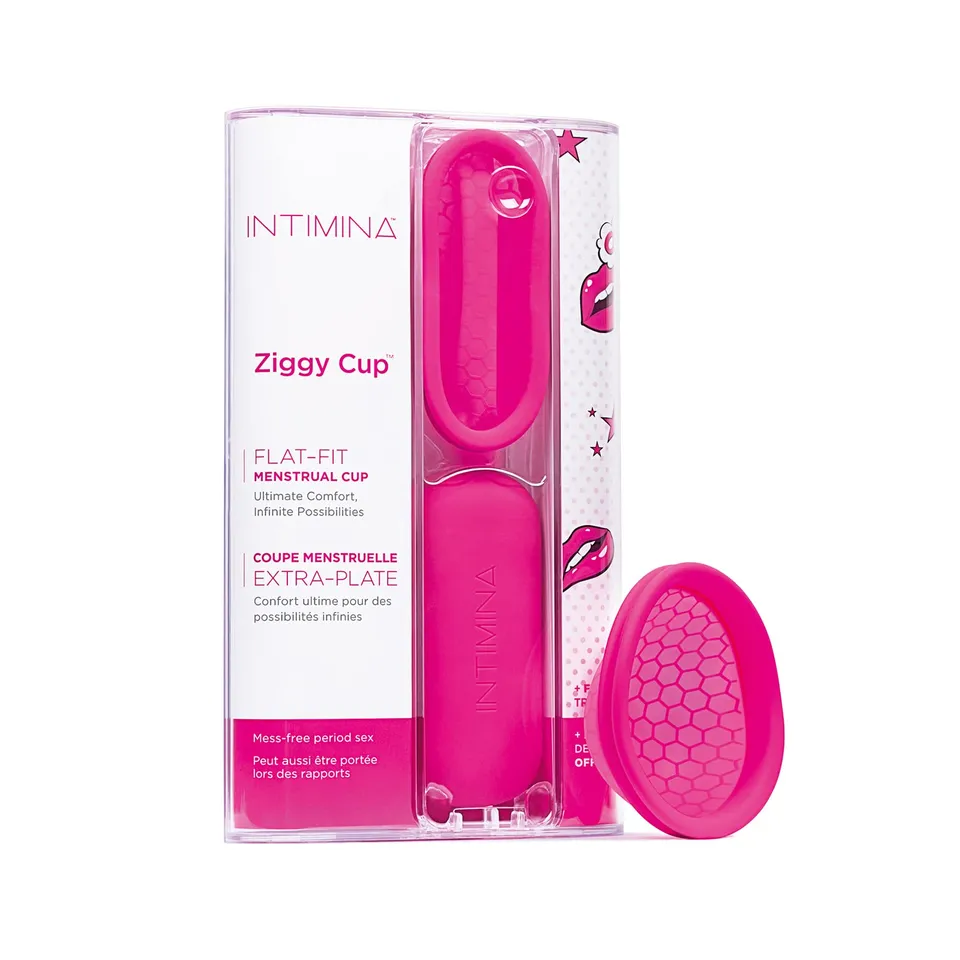 intimina-ziggy-cup-coppetta-mestruale-piatta-riutilizzabile image 1