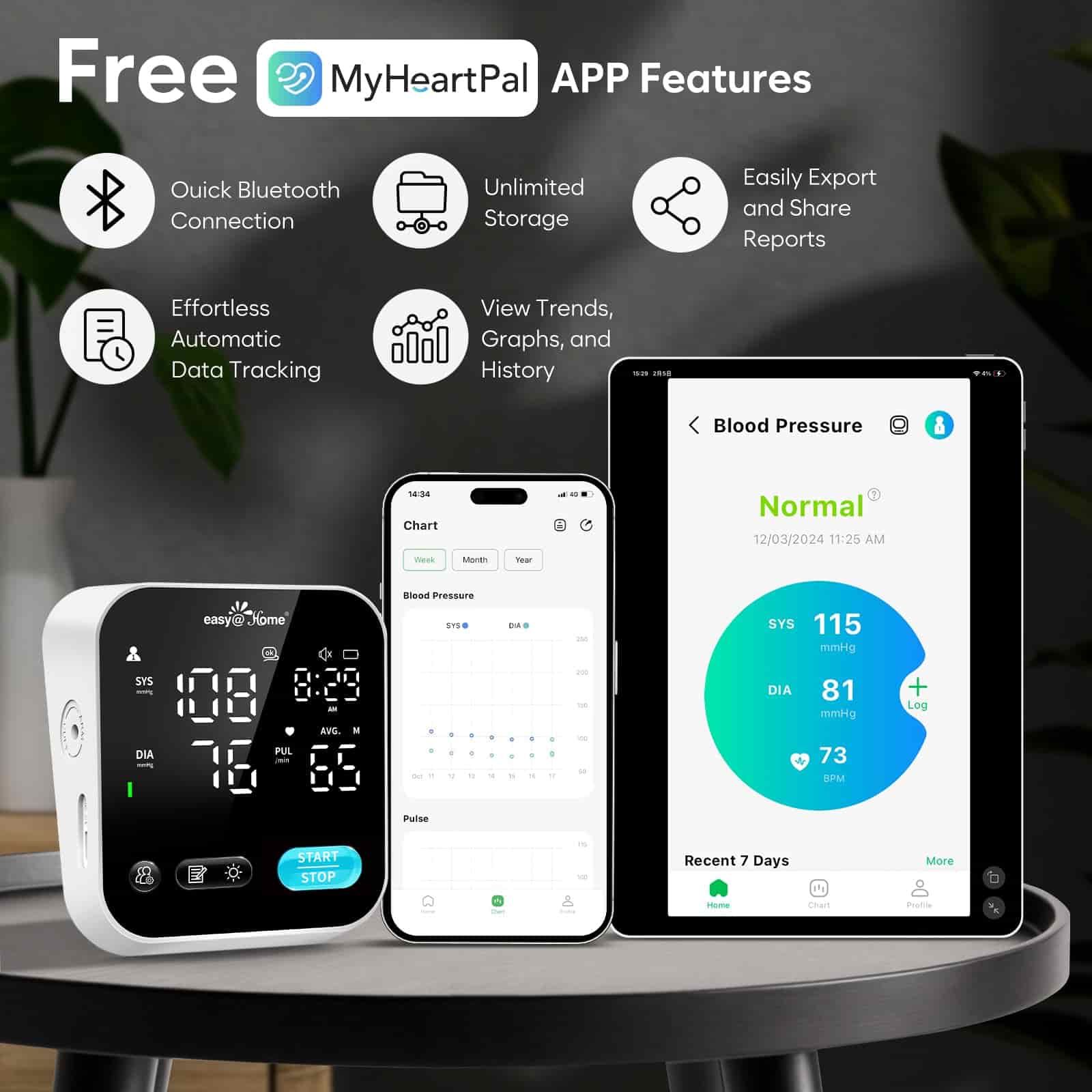 easy-home-smart-misuratore-pressione-arteriosa-da-braccio-premom image 2