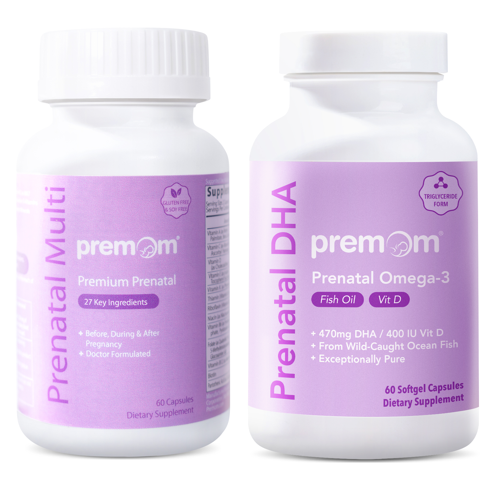 premom-vitamine-prenatali-dha-olio-di-pesce-duo-completo image 1