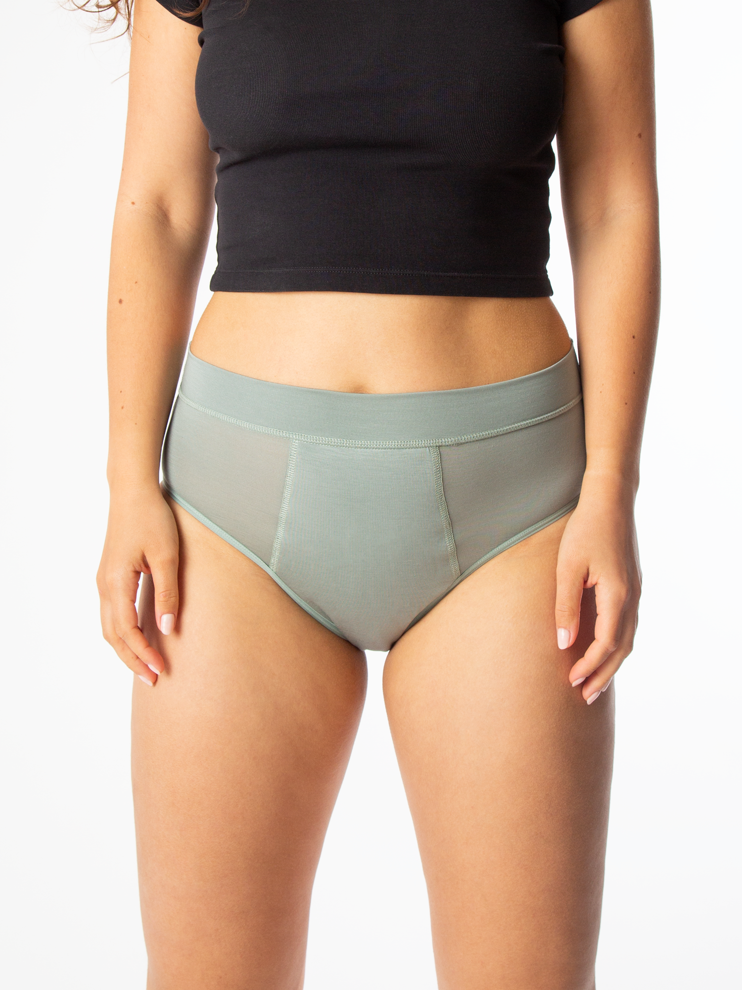 allmatters-overnight-high-waist-slip-mestruale-notte-sage-green image 1