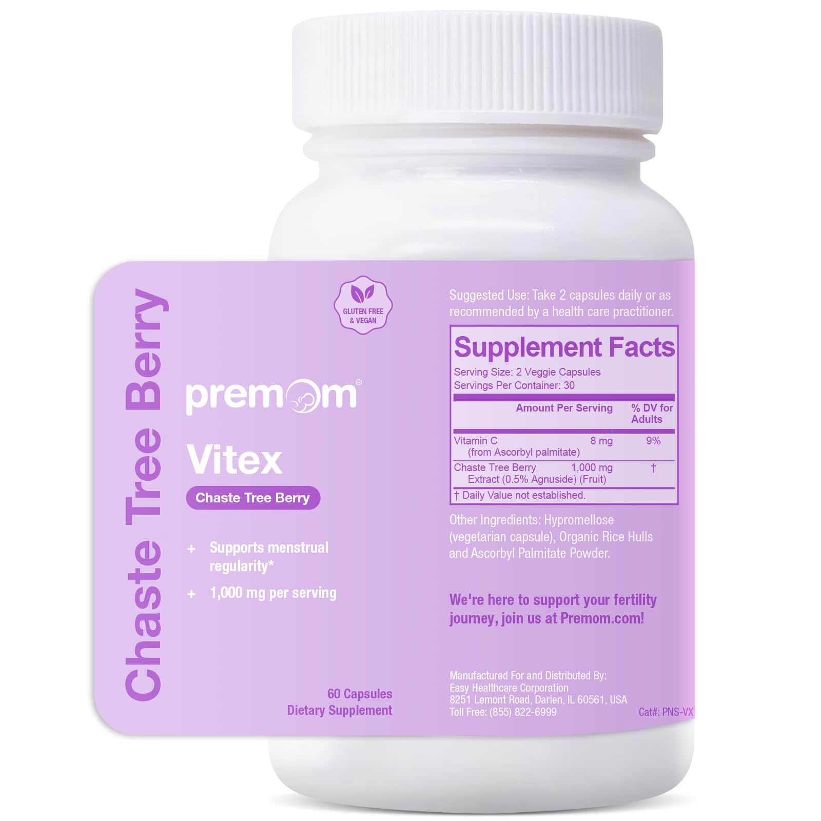 premom-vitex-chaste-tree-berry-integratore-prenatale-per-ciclo-e-fertilit image 1