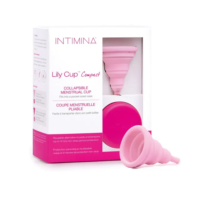 intimina-lily-cup-compact-misura-a-coppetta-mestruale-compatta-flat-fold image 1