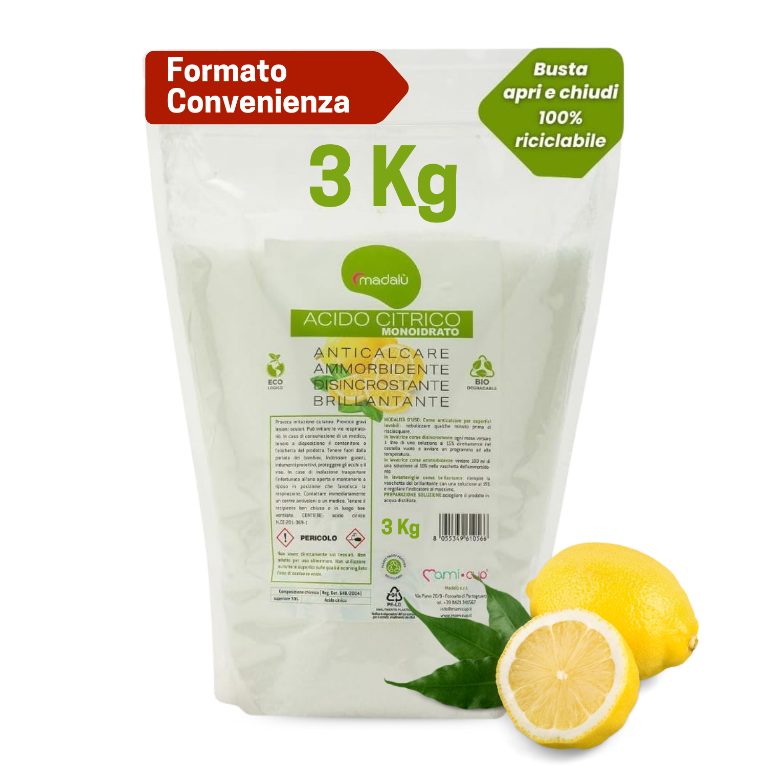 mamicup-acido-citrico-3-kg-in-polvere-anticalcare-e-ammorbidente-naturale image 1