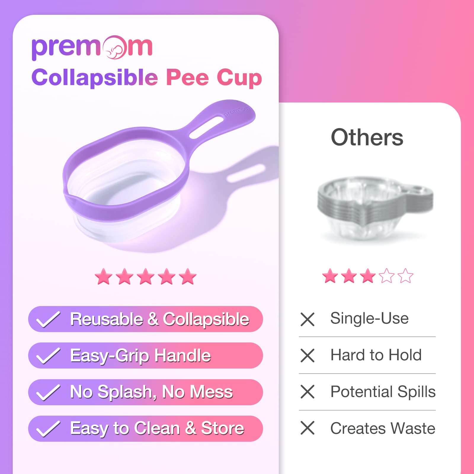 premom-easy-home-kit-test-ovulazione-e-gravidanza-con-bicchierini-pieghevoli image 4
