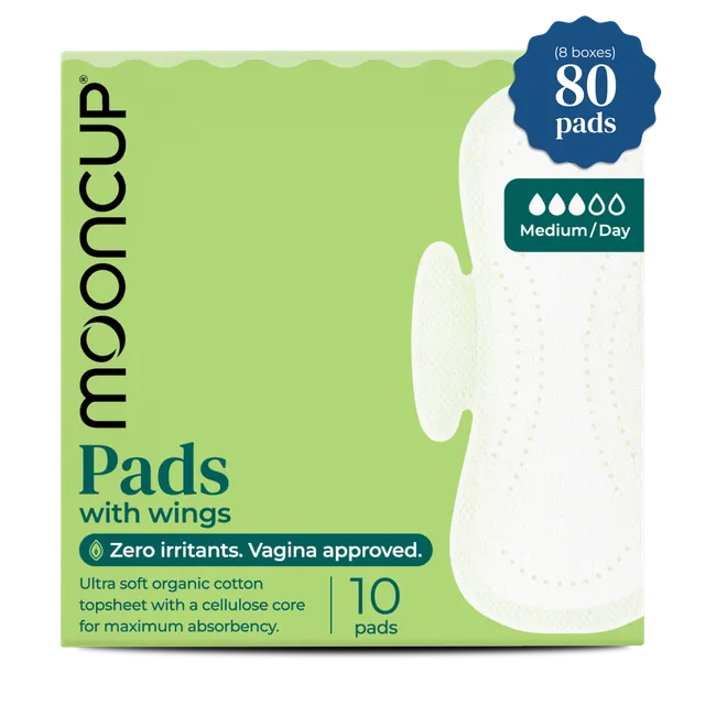 mooncup-restock-pack-80-assorbenti-medium-day-con-ali image 1