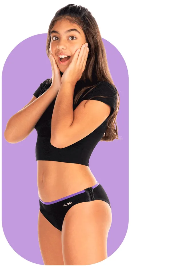 fluyda-slip-travel-teen-slip-mestruale-con-ganci-laterali-nero image 1